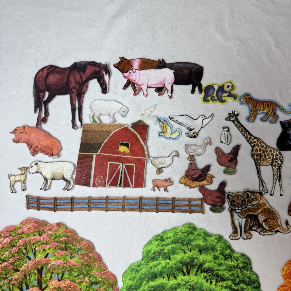 Vintage Story Teller Flannel Graph Educational Flannelgraph Seasons Vehicles - Picture 6 of 10